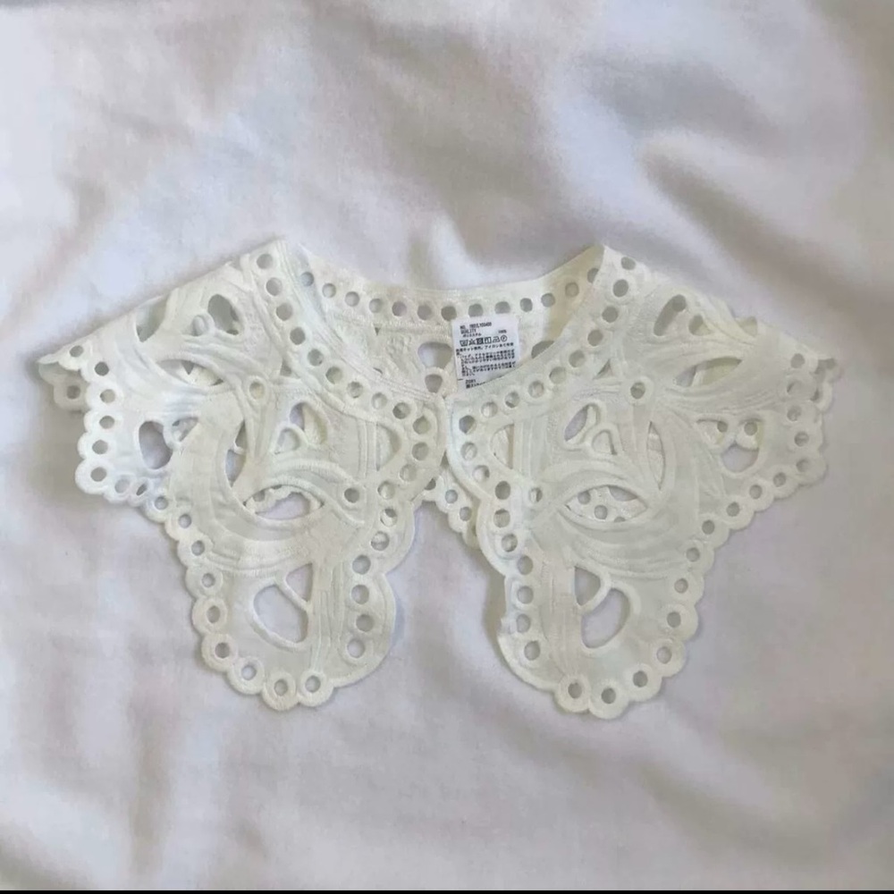 White Lace Collar